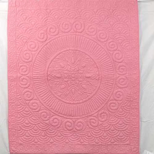 Pink circle baby qult