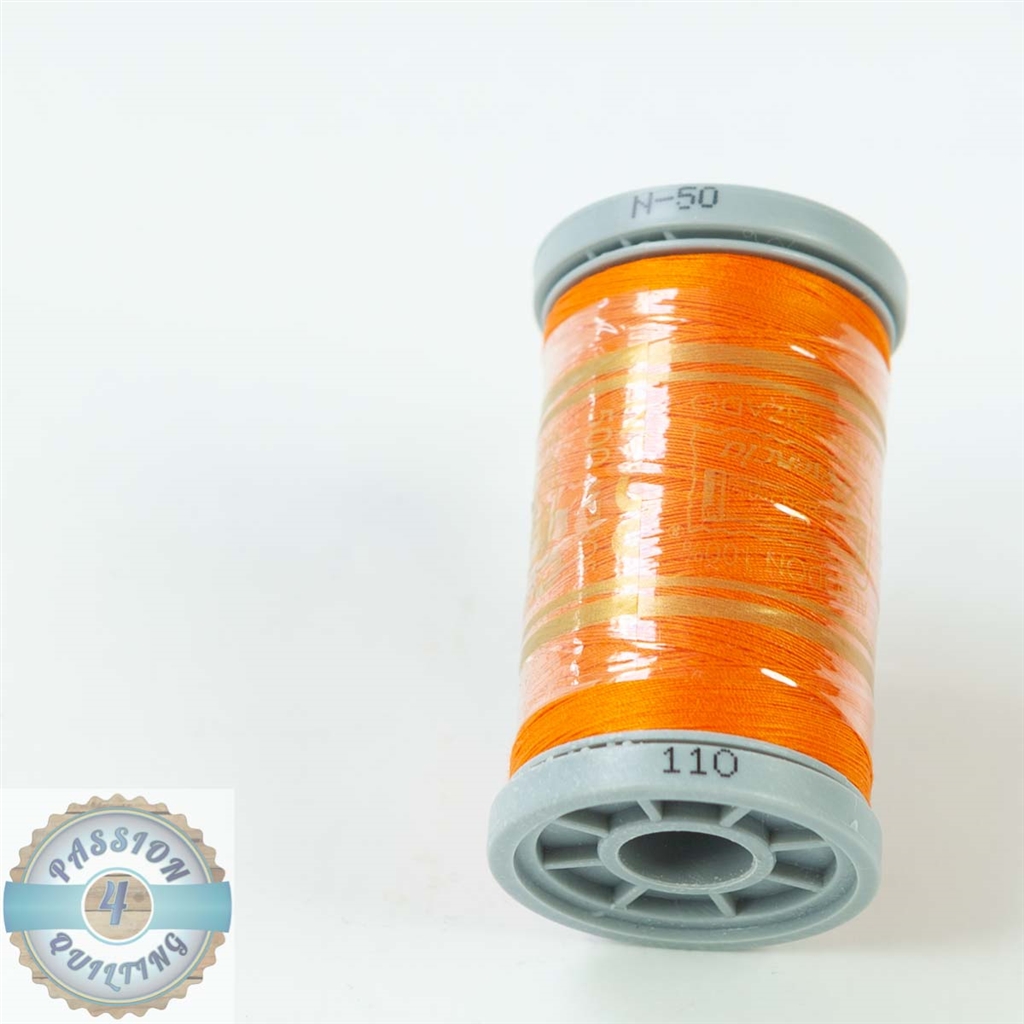 Presencia Cotton Quilting Thread 50wt 500m Colour 110 Orange