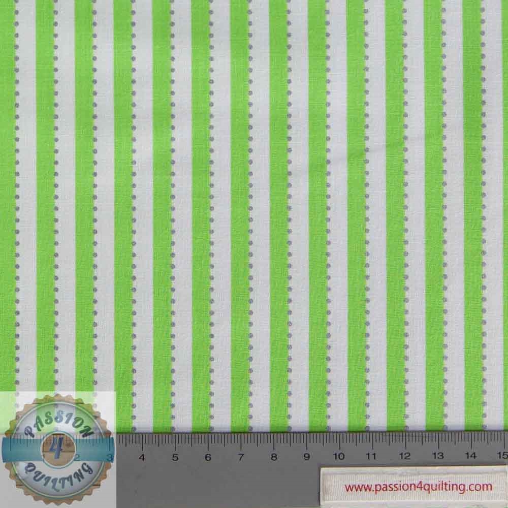 BC28-7 Anthology- Green Stripe designed by Jacqueline de Jonge per 25cm
