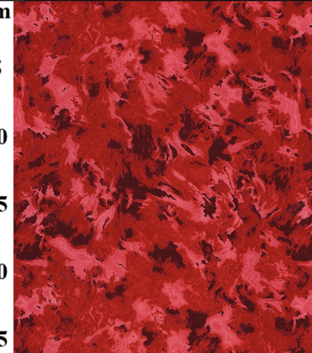 Wild Waves Crimson per 25cm