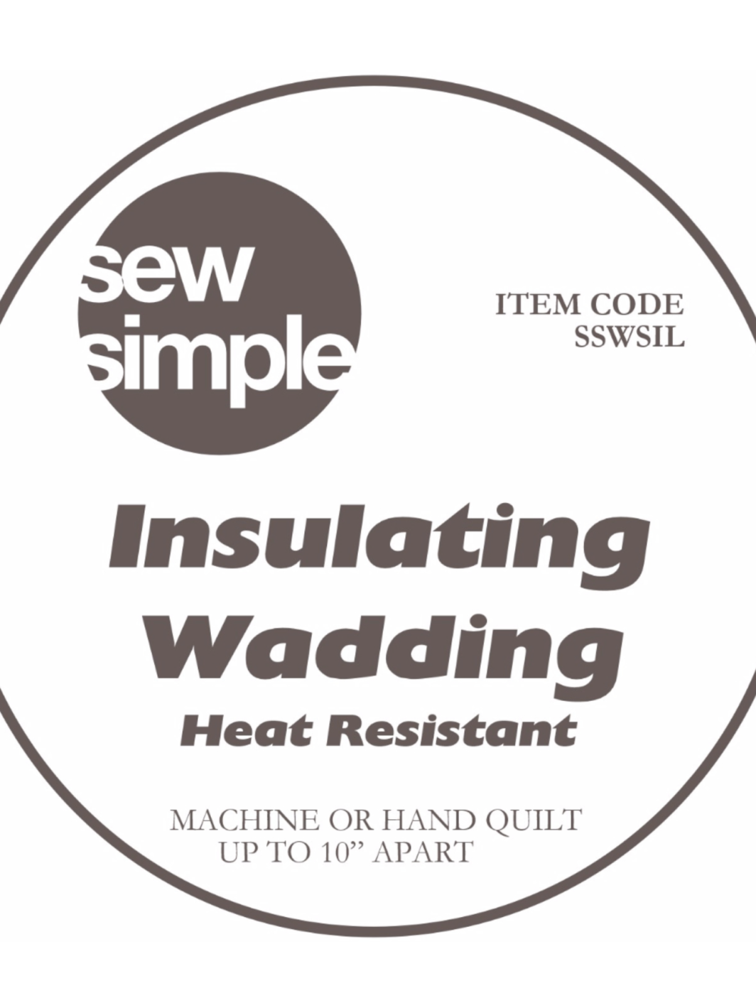 Insulating  Batting-Wadding 57cm 22.5inches wide by 1m